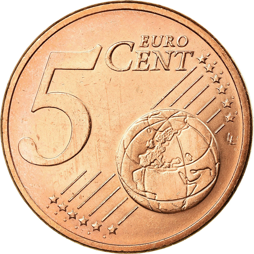 Luksemburg, 5 Euro Cent, 2008, Utrecht, EF(40-45), Miedź platerowana stalą
