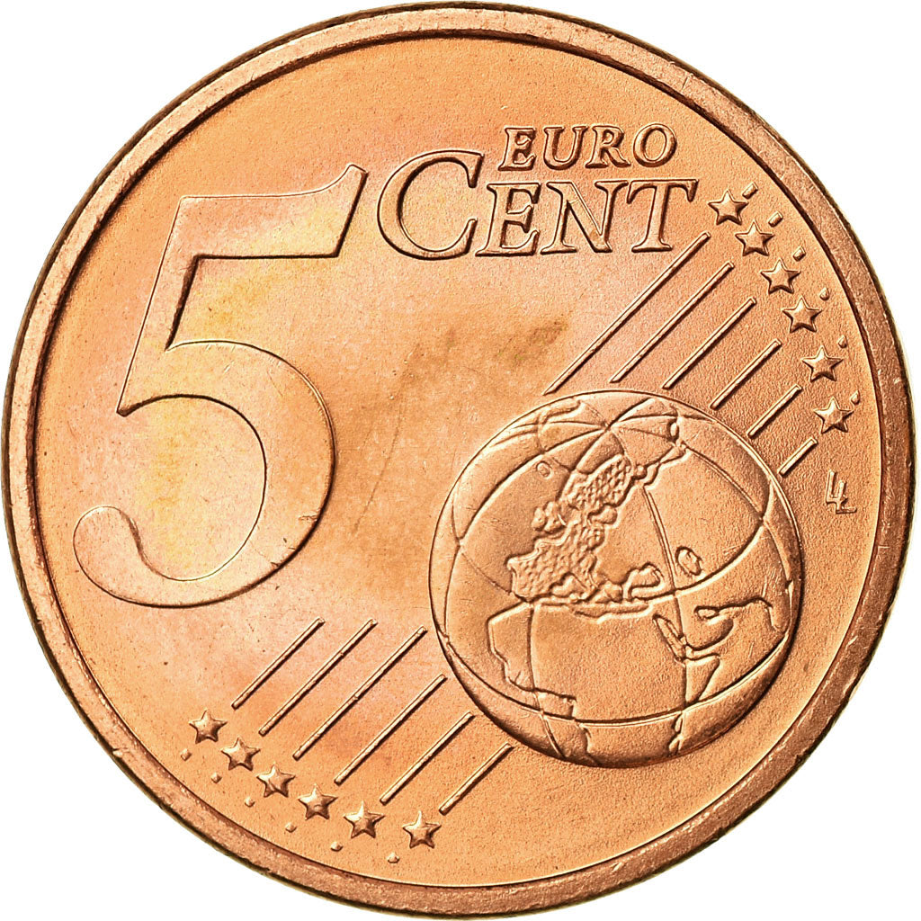 ALEMANIA - REPÚBLICA FEDERAL, 5 Euro Cent, 2004, EBC, Cobre chapado en acero