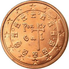 Portugal, 2 Euro Cent, 2007, EF(40-45), Copper Plated Steel, KM:741