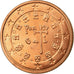 Portugal, 2 Euro Cent, 2007, EF(40-45), Copper Plated Steel, KM:741