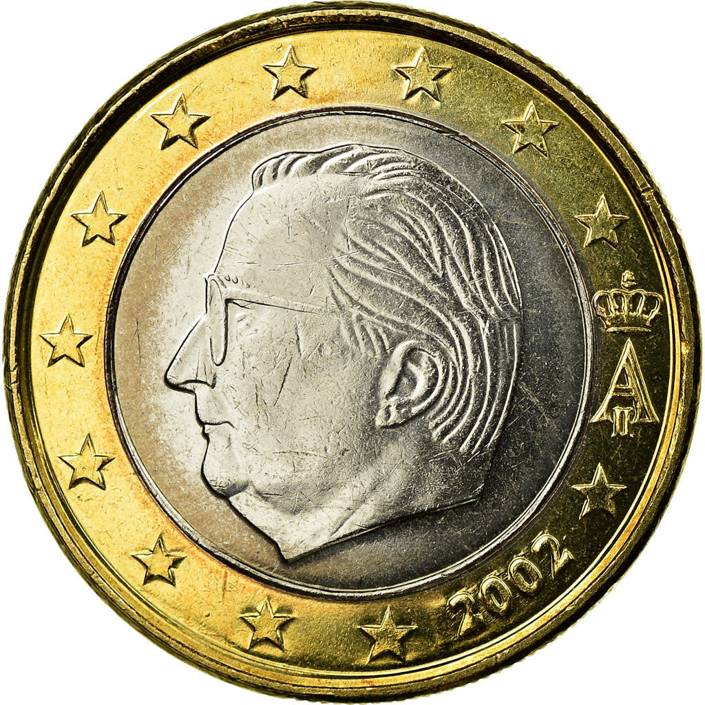 Bélgica, Euro, 2002, EBC, Bimetálico, KM:230