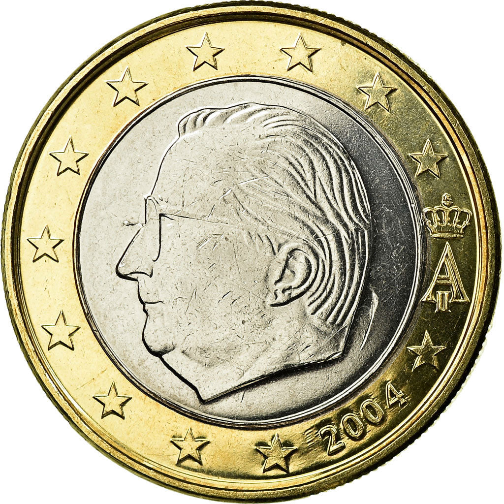 Belgia, Euro, 2004, Brussels, AU(55-58), Bimetaliczny, KM:230