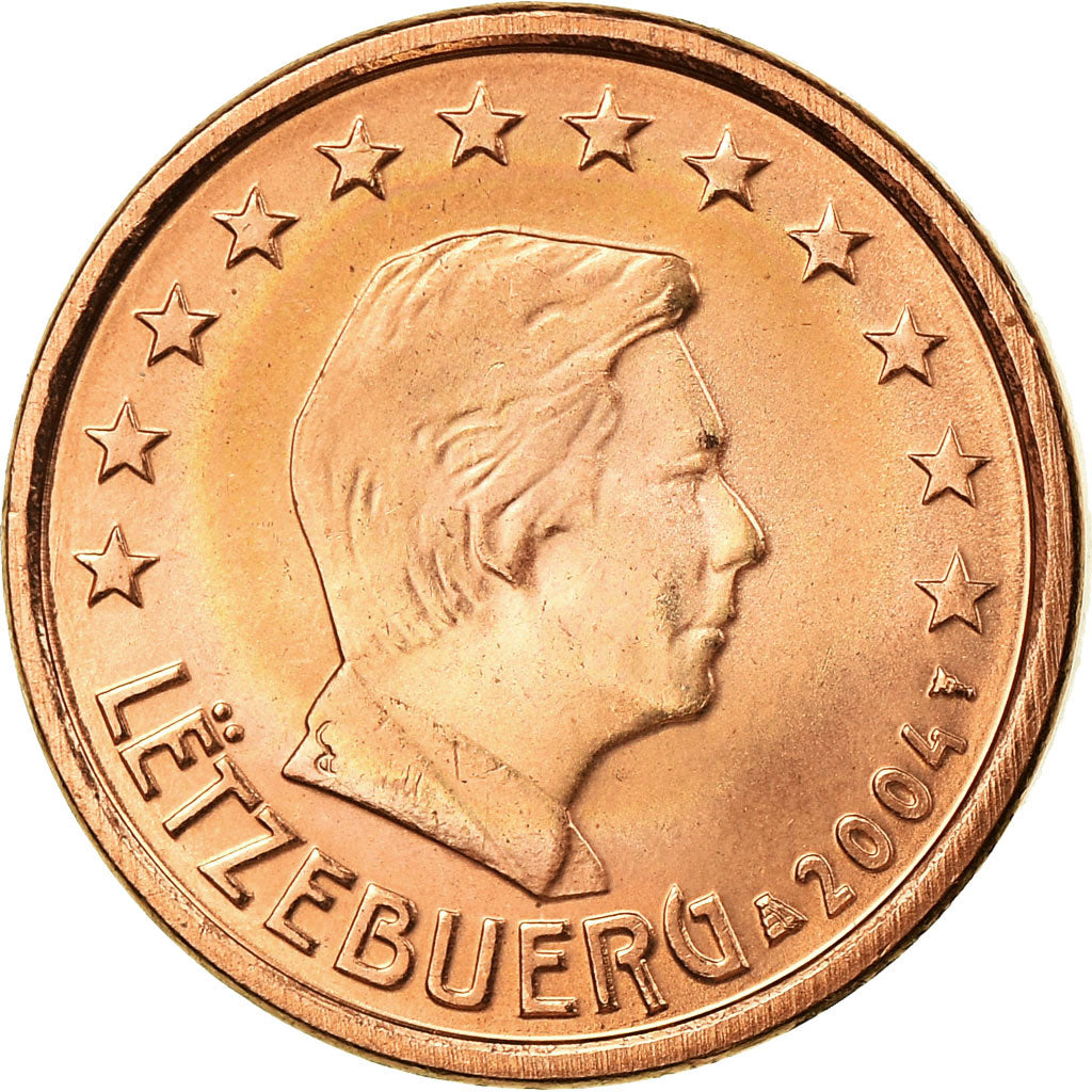 Luxemburg, Euro Cent, 2004, VZ, Copper Plated Steel, KM:75