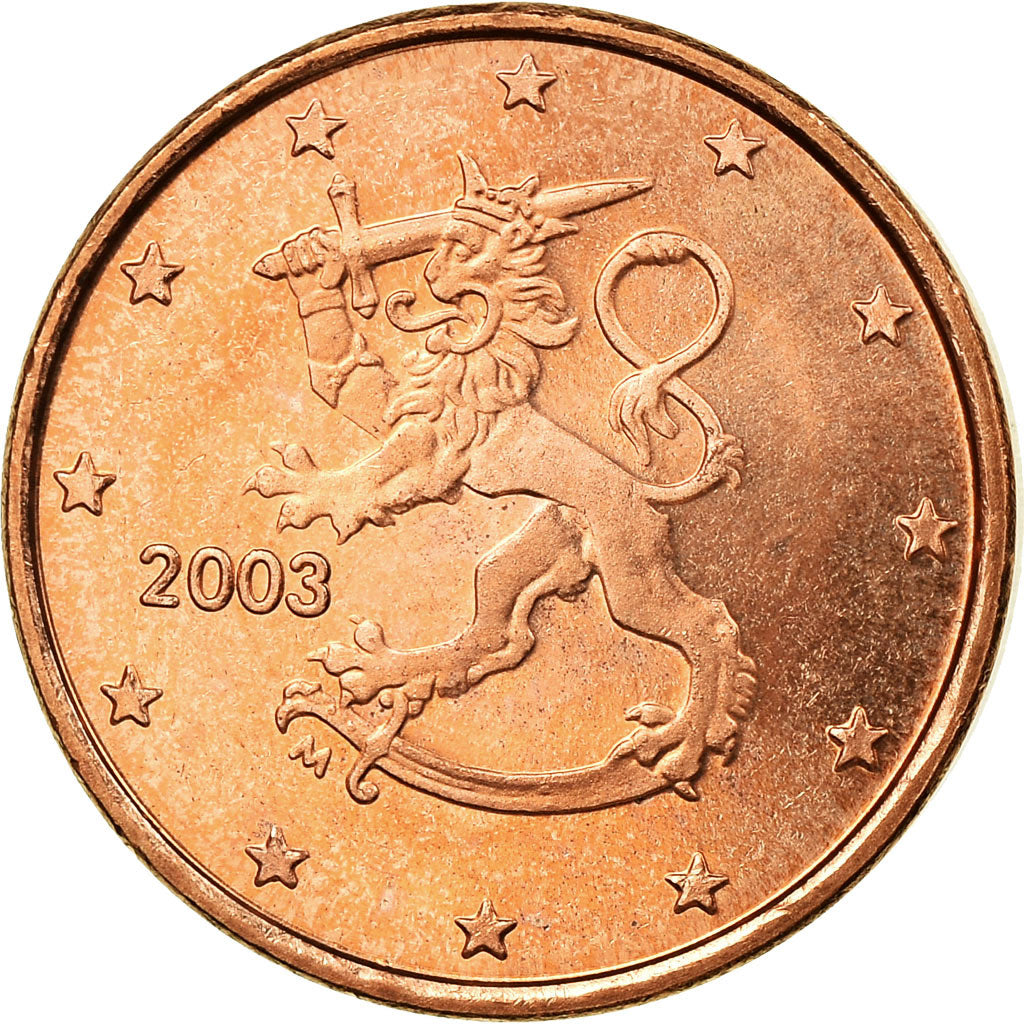 Finland, Euro Cent, 2003, EF(40-45), Copper Plated Steel, KM:98