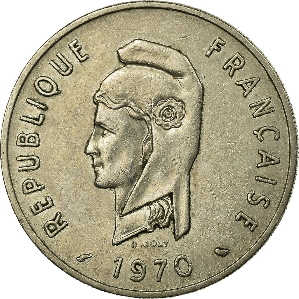 Coin, FRENCH AFARS & ISSAS, 100 Francs, 1970, Paris, EF(40-45), Copper-nickel