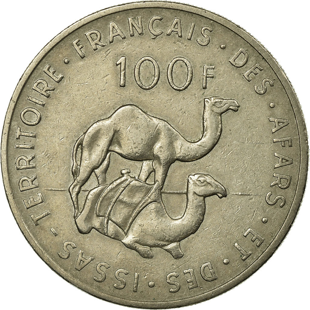 Coin, FRENCH AFARS & ISSAS, 100 Francs, 1970, Paris, EF(40-45), Copper-nickel