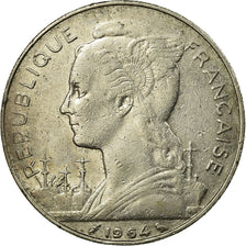 Coin, Réunion, 100 Francs, 1964, EF(40-45), Nickel, KM:13