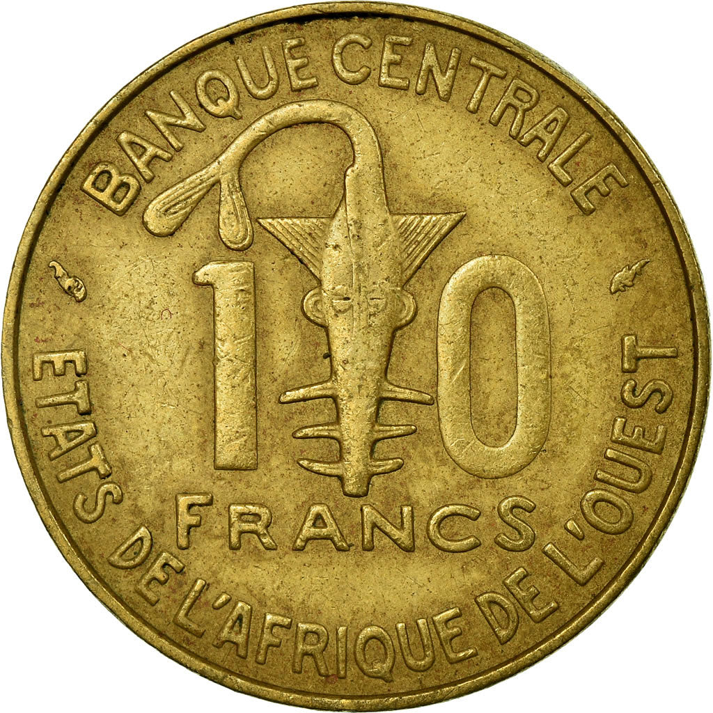 Munten, West Afrikaanse Staten, 10 Francs, 1975, Paris, FR+