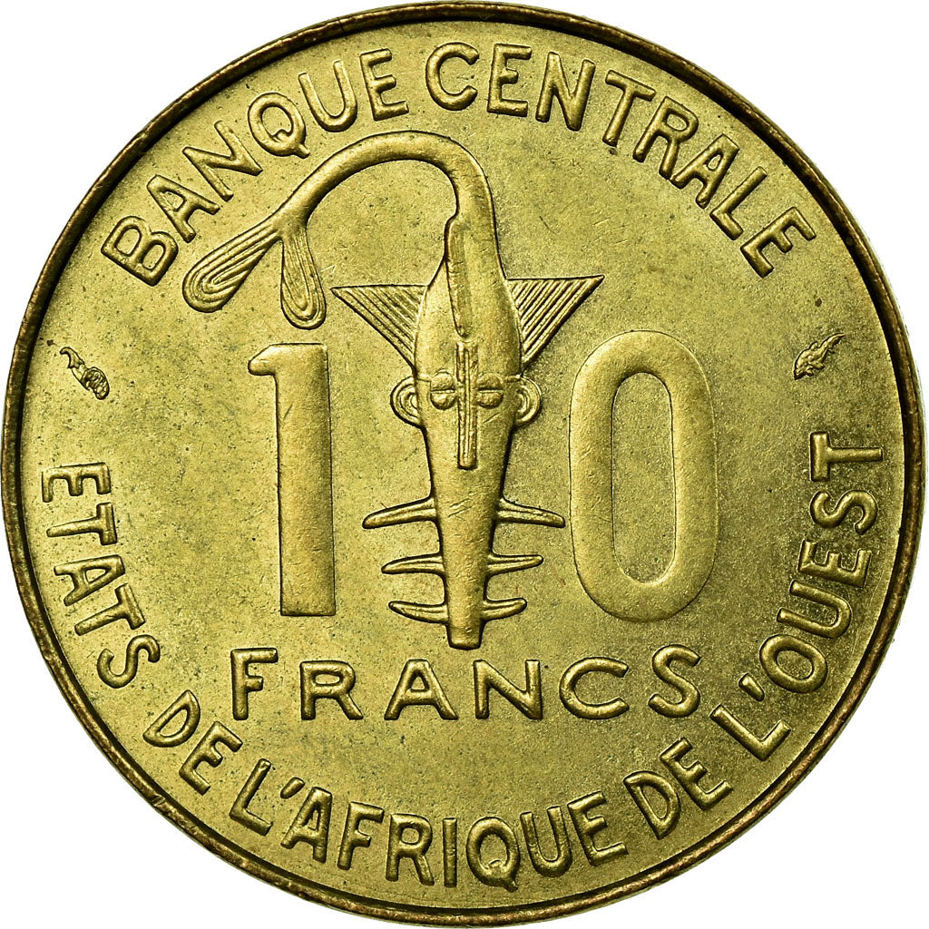Munten, West Afrikaanse Staten, 10 Francs, 1976, Paris, ZF