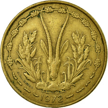 Monnaie, West African States, 25 Francs, 1972, Paris, TTB, Aluminum-Bronze, KM:5