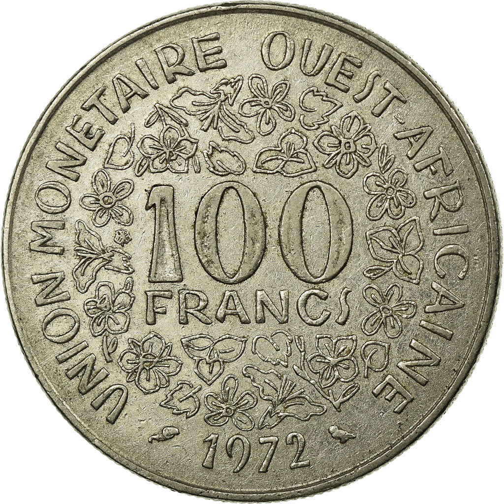 Munten, West Afrikaanse Staten, 100 Francs, 1972, Paris, FR+, Nickel, KM:4