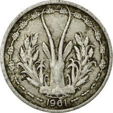 Coin, West African States, Franc, 1961, Paris, VF(20-25), Aluminum, KM:3.1
