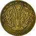Coin, West African States, 5 Francs, 1960, Paris, VF(30-35), Aluminum-Bronze
