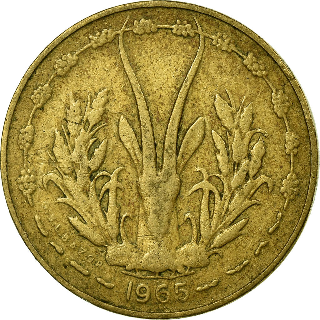 Munten, West Afrikaanse Staten, 5 Francs, 1965, Paris, FR+