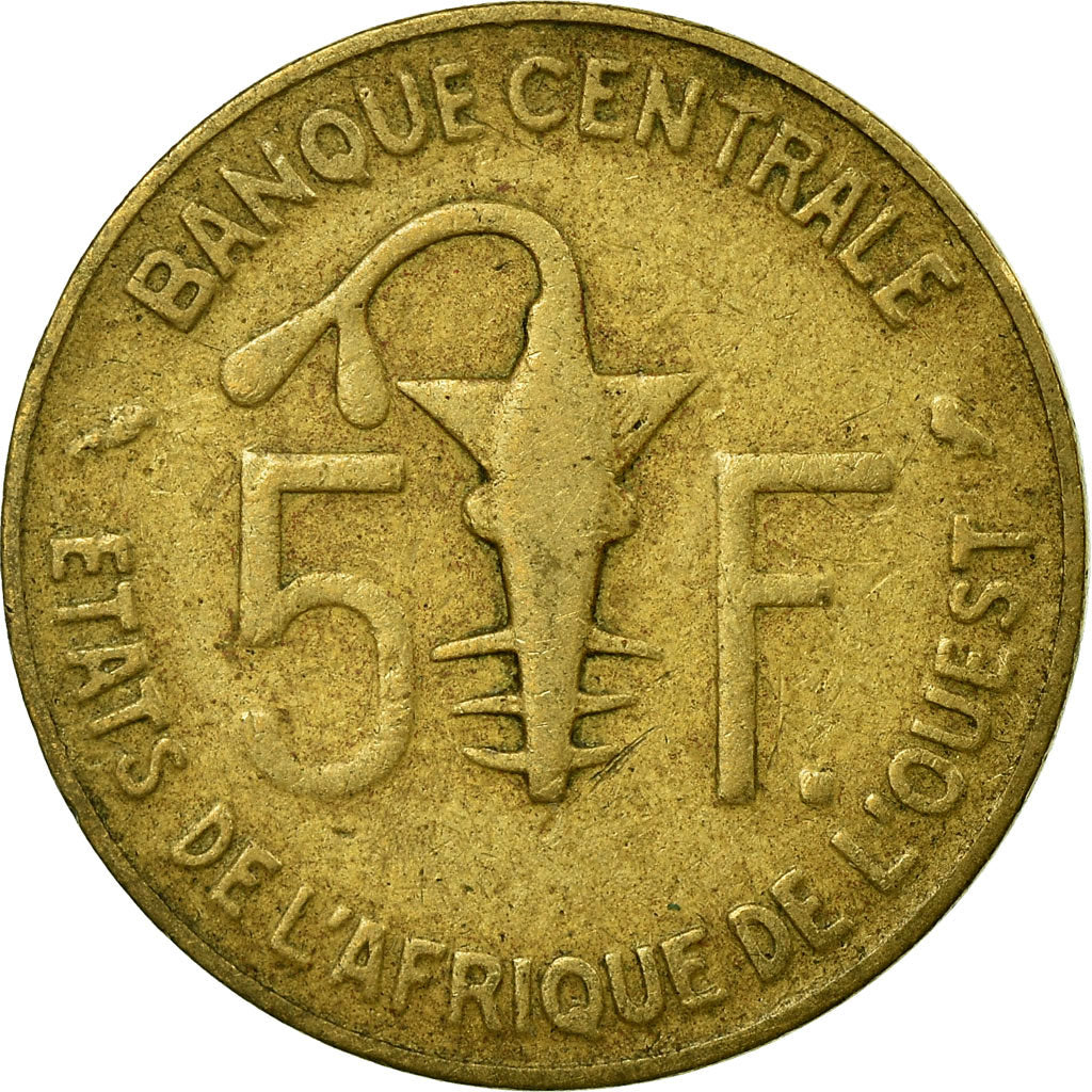 Munten, West Afrikaanse Staten, 5 Francs, 1965, Paris, FR+