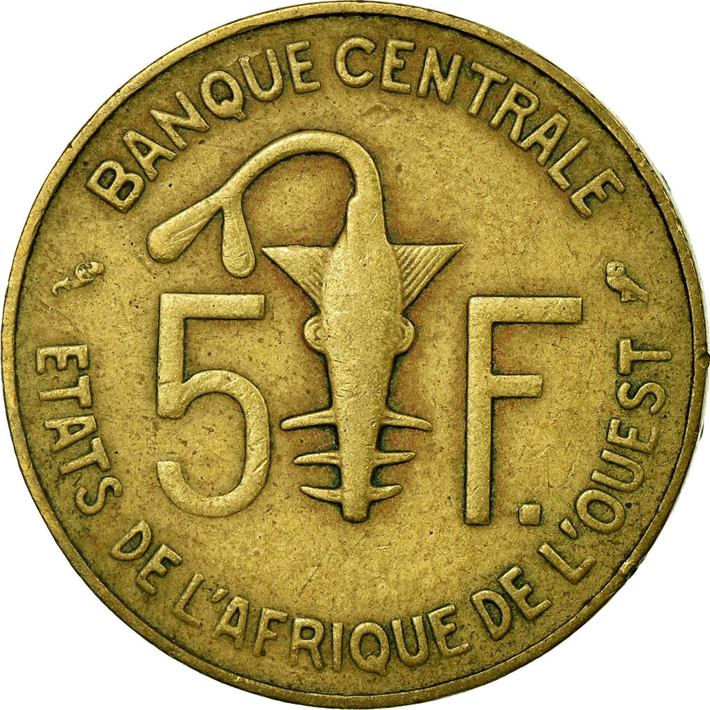 Coin, West African States, 5 Francs, 1969, Paris, EF(40-45)