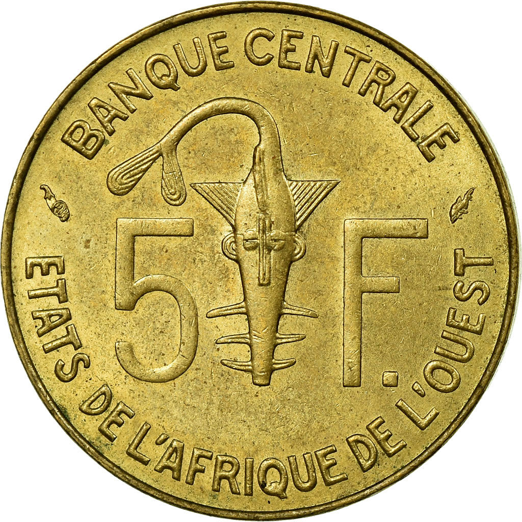 Munten, West Afrikaanse Staten, 5 Francs, 1976, Paris, ZF+