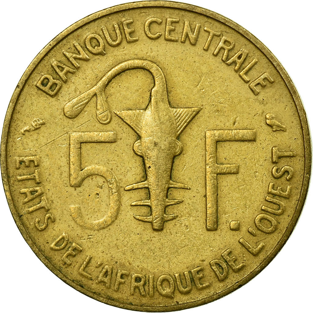 Munten, West Afrikaanse Staten, 5 Francs, 1968, Paris, ZF