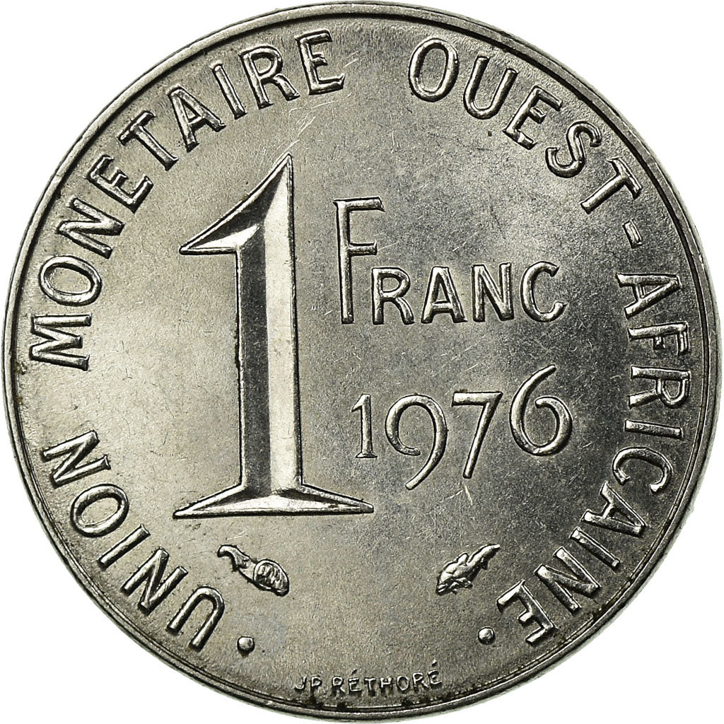 Munten, West Afrikaanse Staten, Franc, 1976, Paris, ZF, Steel, KM:8