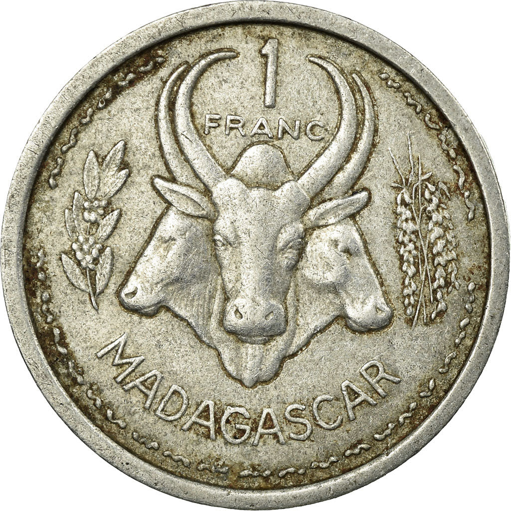 Coin, Madagascar, Franc, 1948, Paris, VF(30-35), Aluminum, KM:3