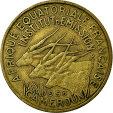 Moneta, Camerun, 25 Francs, 1958, Paris, BB, Alluminio-bronzo, KM:12