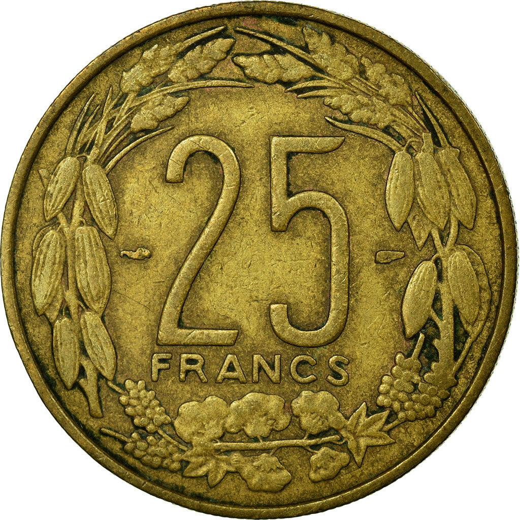 Moneta, Camerun, 25 Francs, 1958, Paris, BB, Alluminio-bronzo, KM:12