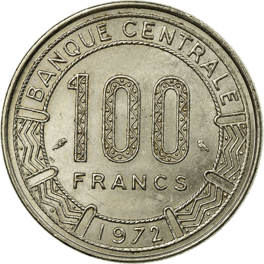 Coin, Cameroon, 100 Francs, 1972, Paris, EF(40-45), Nickel, KM:16