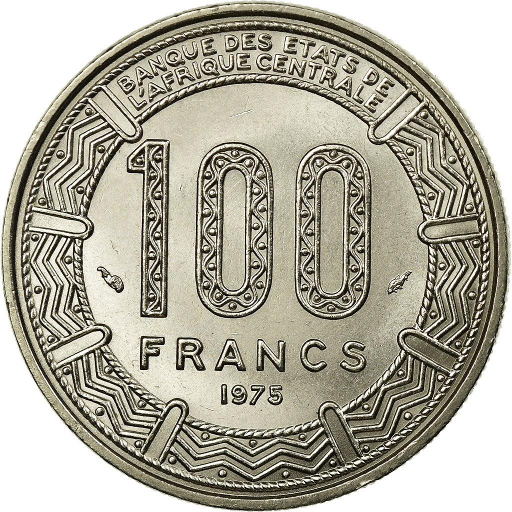 Coin, Cameroon, 100 Francs, 1975, Paris, AU(50-53), Nickel, KM:17