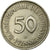 Moneda, ALEMANIA - REPÚBLICA FEDERAL, 50 Pfennig, 1982, Hamburg, MBC, Cobre -