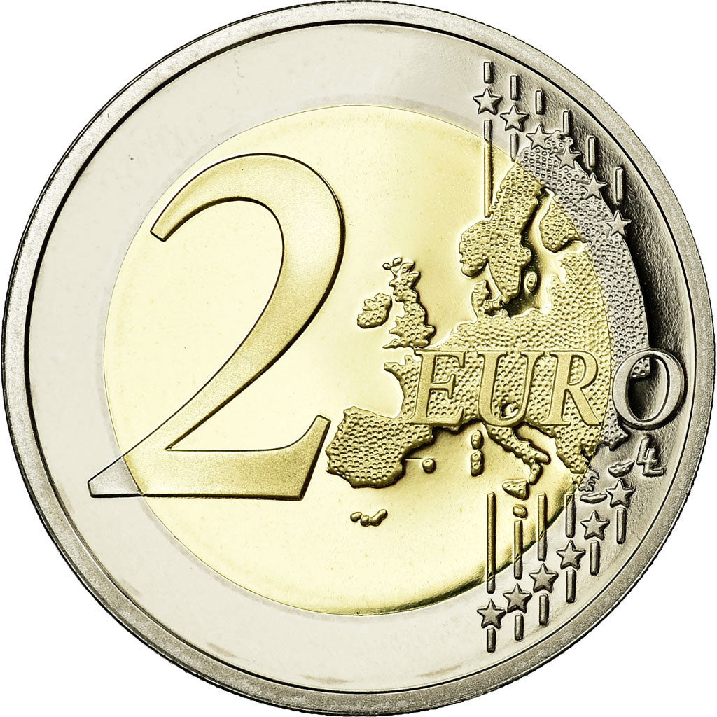 France, 2 Euro, 2010, MS(65-70), Bi-Metallic, KM:1414