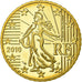 France, 50 Euro Cent, 2010, MS(65-70), Brass, KM:1412