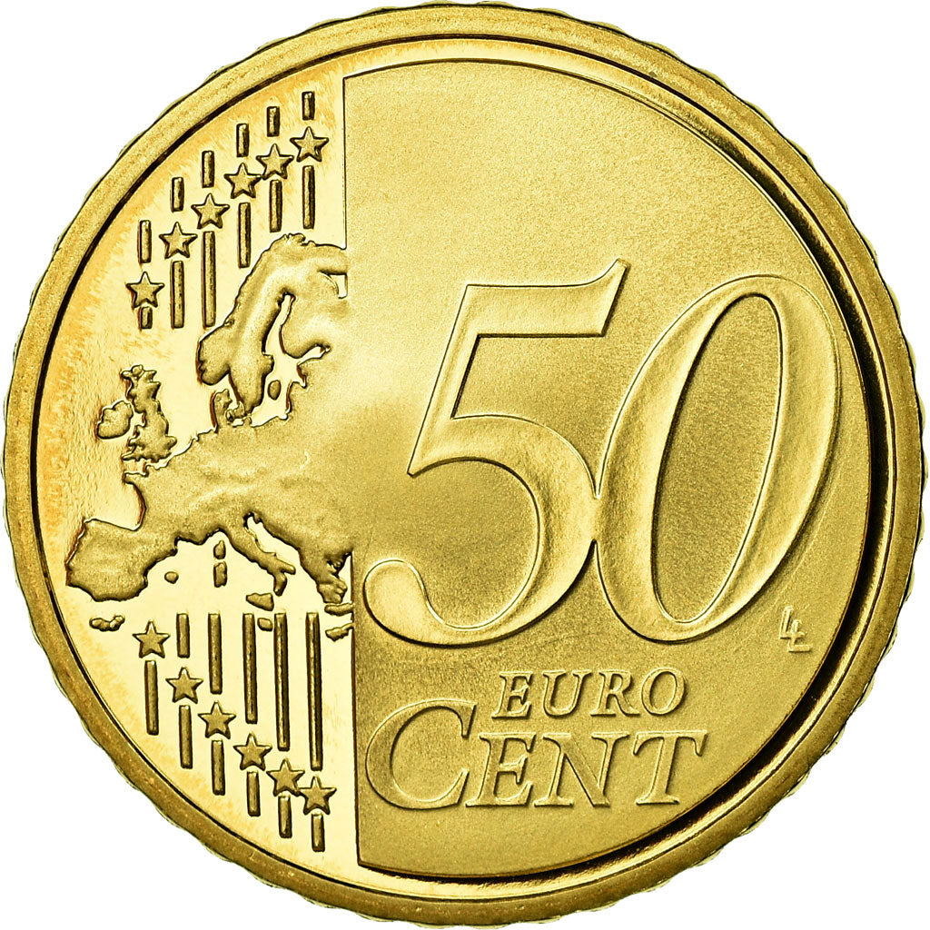 France, 50 Euro Cent, 2010, MS(65-70), Brass, KM:1412
