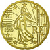 France, 20 Euro Cent, 2010, BE, MS(65-70), Brass, KM:1411