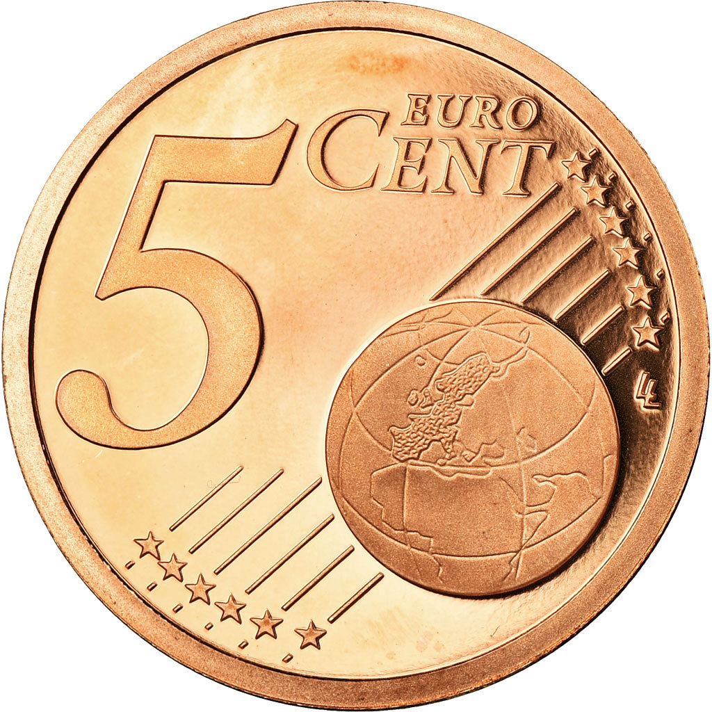 France, 5 Euro Cent, 2010, BE, MS(65-70), Copper Plated Steel, KM:1284