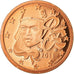 França, Euro Cent, 2011, BE, MS(65-70), Aço Cromado a Cobre, KM:1282
