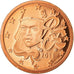France, Euro Cent, 2011, BE, MS(65-70), Copper Plated Steel, KM:1282