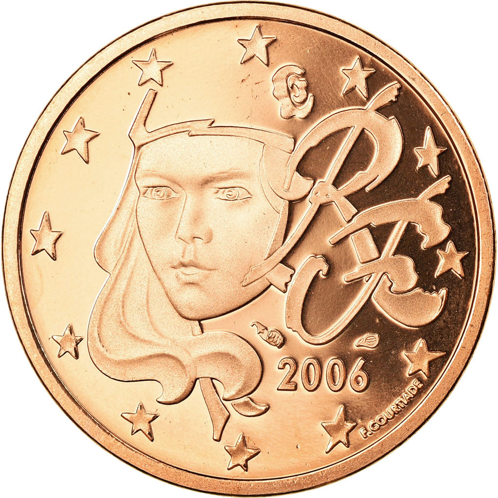 France, 5 Euro Cent, 2006, FDC, Copper Plated Steel, KM:1284