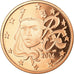 França, 5 Euro Cent, 2006, MS(65-70), Aço Cromado a Cobre, KM:1284