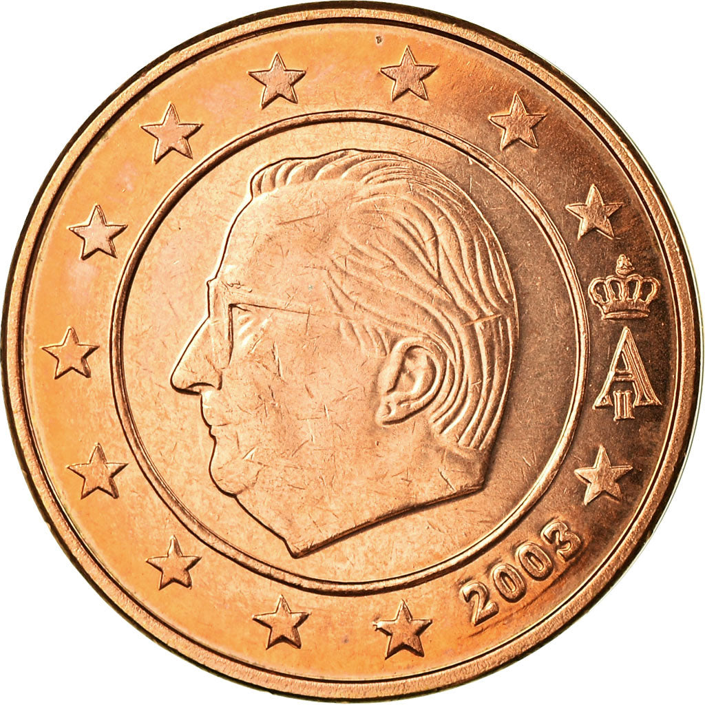 België, 2 Euro Cent, 2003, ZF, Copper Plated Steel, KM:225