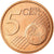Italia, 5 Euro Cent, 2002, SPL-, Acciaio placcato rame, KM:212