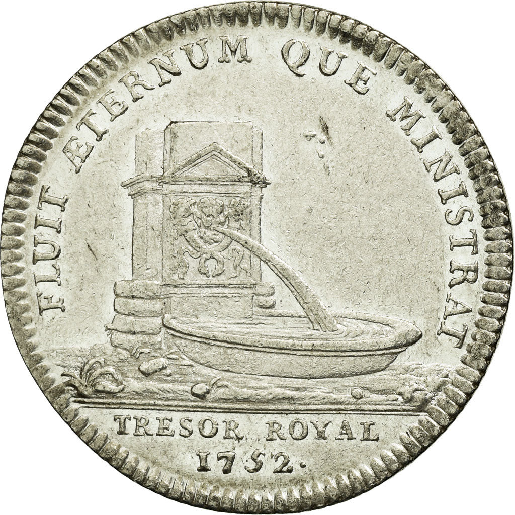 France, Token, Royal, 1752, AU(55-58), Silver, Feuardent:2084