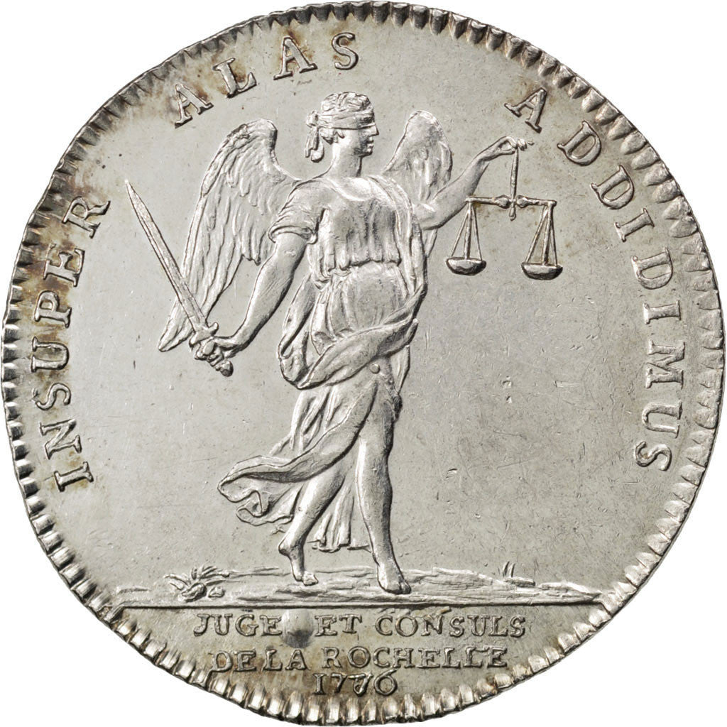 France, Royal, Token, 1776, MS(60-62), Silver, Feuardent #9123, 8.03
