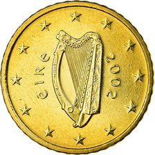 IRELAND REPUBLIC, 50 Euro Cent, 2002, AU(55-58), Brass, KM:37