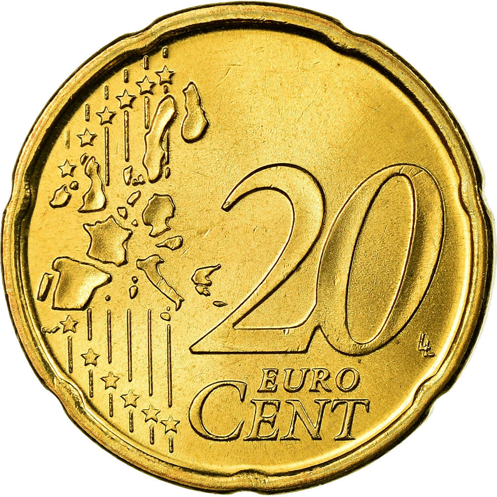 Spanien, 20 Euro Cent, 1999, VZ, Messing, KM:1044