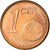 Hiszpania, Euro Cent, 2003, Madrid, AU(55-58), Miedź platerowana stalą