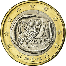 Greece, Euro, 2002, AU(50-53), Bi-Metallic, KM:187