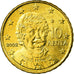 Greece, 10 Euro Cent, 2002, AU(55-58), Brass, KM:184