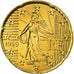Francia, 20 Euro Cent, 1999, EBC, Latón, KM:1286