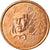 França, 5 Euro Cent, 2001, AU(55-58), Aço Cromado a Cobre, KM:1284