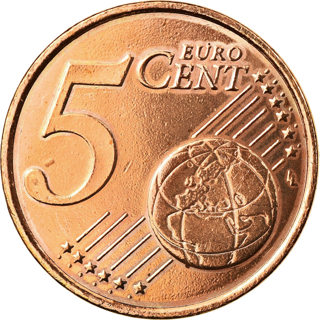 France, 5 Euro Cent, 2001, AU(55-58), Copper Plated Steel, KM:1284